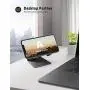 Adjustable Cell Phone Stand - Lamicall Phone Desk Holder, Cradle, Dock, Mobile Smartphone Stand, Compatible with Phone 12 Mini 11 Pro Xs Max XR X 8 7 6 Plus SE Charging, Desktop Accessories - Black