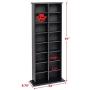 Prepac Double Media (DVD,CD,Games) Storage Tower, Black