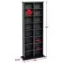 Prepac Double Media (DVD,CD,Games) Storage Tower, Black Prepac Double Media (DVD,CD,Games) Storage Tower, Black