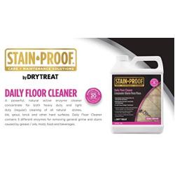 DRY-TREAT Stain-Proof Daily Floor Cleaner Concentrate for Indoor Surfaces - Tile, Grout, Stone, Brick, Vinyl, Porcelain, Ceramic and Clay Surfaces - 141812 (1 Quart)