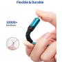 USB-C Cable 3A Fast Charging, JSAUX 3-Pack (10ft+6.6ft+3.3ft)USB A to Type C Charge Nylon Braided Cord Compatible with Samsung Galaxy S20 S10 S9 S8 Plus Note 10 9 8,PS5 Controller,USB C Charger(Green)