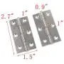 MTMTOOL 12 Pieces Silver Tone Folding Butt Hinge 2.7'' Stainless Steel Butt Hinges Home Hardware Cabinet Door Hinge MTMTOOL 12 Pieces Silver Tone Folding Butt Hinge 2.7'' Stainless Steel Butt Hinges Home Hardware Cabinet Door Hinge