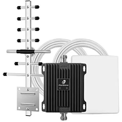 Cell Phone Signal Booster for Home and Office Use - Band 2/5 Cellular Repeater Kit Boosts Verizon, AT&T, T-Mobile GSM 3G Voice, Call and Text Up to 4,500 Sq Ft. Support Multi Devices. (850/1900MHz) Cell Phone Signal Booster for Home and Office Use - Band 2/5 Cellular Repeater Kit Boosts Verizon, AT&T, T-Mobile GSM 3G Voice, Call and Text Up to 4,500 Sq Ft. Support Multi Devices. (850/1900MHz)
