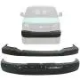 New Front Bumper Face Bar With License Plate Holes + Upper Cover Textured For 2003 - 2020 Chevrolet Express / GMC Savanna Direct Replacement 22890548 22872781