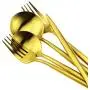 Gugrida Gold Flatware, Royal 20 Piece Luxury Matte Finish 18/10 Stainless Steel Tableware Sets for 4 Including Forks Spoons Knives, Camping Silverware Travel Utensils Set Cutlery (Gold) Gugrida Gold Flatware, Royal 20 Piece Luxury Matte Finish 18/10 Stainless Steel Tableware Sets for 4 Including Forks Spoons Knives, Camping Silverware Travel Utensils Set Cutlery (Gold)