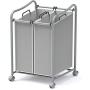 Simple Houseware 2-Bag Heavy Duty Rolling Laundry Sorter Cart, Silver Simple Houseware 2-Bag Heavy Duty Rolling Laundry Sorter Cart, Silver