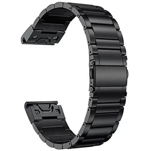 LDFAS Fenix 6S/5S Band, 20mm Titanium Metal Quick Fit Watch Strap Compatible for Garmin Fenix 6S/6S Pro/5S/5S Plus/D2 Delta S, Black LDFAS Fenix 6S/5S Band, 20mm Titanium Metal Quick Fit Watch Strap Compatible for Garmin Fenix 6S/6S Pro/5S/5S Plus/D2 Delta S, Black