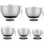 X-Chef Stainless Steel Bowls with Lids, Mixing Storage Bowl Set of 5 with Measurement, Stackable & Non-slip (1, 2, 2.5, 3.5, 4.5 QT) X-Chef Stainless Steel Bowls with Lids, Mixing Storage Bowl Set of 5 with Measurement, Stackable & Non-slip (1, 2, 2.5, 3.5, 4.5 QT)