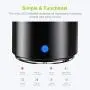 Travel Case Packed, EWA A106 Pro Portable Bluetooth Speaker with Custom Bass Radiator, Brief Design, IP67 Waterproof, Perfect Mini Speaker for Shower, Room, Bike, Car (Black)