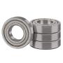 XiKe 4 Pcs 6206ZZ Double Metal Seal Bearings 30x62x16mm, Pre-Lubricated and Stable Performance and Cost Effective, Deep Groove Ball Bearings.