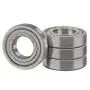 XiKe 4 Pcs 6206ZZ Double Metal Seal Bearings 30x62x16mm, Pre-Lubricated and Stable Performance and Cost Effective, Deep Groove Ball Bearings.