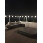 Patio Umbrella Holder | Outdoor Umbrella Base and Mount | Attaches to Railing Maximizing Patio Space and Shade (White)