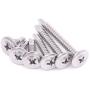 Hilitchi 410 Stainless Steel Wafer Head Phillips Self Drilling Screws Sheet Metal Tek Screws Assortment Kit, Modified Truss Head Self Driller - Size: #8 x 1/2'' ~ #8 x 1-1/2'' (Pack of 240)