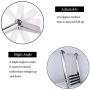 Just marine Telescoping 4 Step Boat Ladder Stainless Steel Folding Swim Drop Ladder for Pontoon Boat
