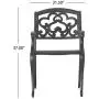Christopher Knight Home Austin Outdoor Cast Aluminum Dining Chairs, 2-Pcs Set, Shiny Copper