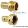 Twinkle Star Garden Hose Repair Connector with Clamps, Male and Female Garden Hose Fittings, 3 Set Twinkle Star Garden Hose Repair Connector with Clamps, Male and Female Garden Hose Fittings, 3 Set