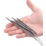 Xgood 11 Sizes Circular Knitting Needles Stainless Steel Knitting Needles with 11 Pieces Needles for Home Weave Knitting Set, from 1.5mm to 5mm