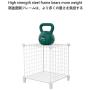 SIMPDIY Storage Rack with Metal Wire Mesh 16 Cubes Bookshelf 49x12.5x49INCH Large Capacity White Simple Storage Shelves
