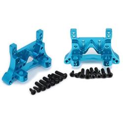 HobbyCrawler for 1/18 Wltoys A959 Front/Rear Shock Tower Absorber Board A969 A979 K929 Metal RC Model Car Upgrades Parts(Blue)