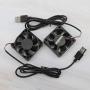 2PCS Heatsink 5015 Cooling Fan 3 Lines DC 5V 5CM Case Fan for CPU TV Box Router