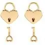 Warmtree Small Metal Heart Shaped Padlock Mini Lock with Key for Jewelry Box Storage Box Diary Book,Pack of 2,Gold Warmtree Small Metal Heart Shaped Padlock Mini Lock with Key for Jewelry Box Storage Box Diary Book,Pack of 2,Gold