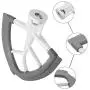 Flex Edge Beater For Kitchenaid,Kitchen Aid Mixer Accessory,Kitchen Aid Attachments For Mixer,Fits Tilt-Head Stand Mixer Bowls For 4.5-5 Quart Bowls,Beater With Silicone Edges,White Flex Edge Beater For Kitchenaid,Kitchen Aid Mixer Accessory,Kitchen Aid Attachments For Mixer,Fits Tilt-Head Stand Mixer Bowls For 4.5-5 Quart Bowls,Beater With Silicone Edges,White