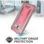 YOUMAKER Kickstand Case for Galaxy S8 Plus, Full Body with Built-in Screen Protector Heavy Duty Protection Shockproof Rugged Cover for Samsung Galaxy S8 Plus 6.2 inch - Pink/Gray