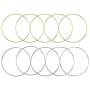 10 Pieces 6 inch Metal Rings Hoops Dream Catcher Metal Rings, Macrame Ring for Dream Catcher and Crafts, Gold and Silver