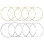 10 Pieces 6 inch Metal Rings Hoops Dream Catcher Metal Rings, Macrame Ring for Dream Catcher and Crafts, Gold and Silver