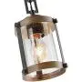 LOG BARN Pendant Lighting for Kitchen Island, Farmhouse Mini Chandelier in Faux Wood Metal with Bubbled Glass Shade, Rustic Ceiling Fixture Hanging for Dining Room, Hallway LOG BARN Pendant Lighting for Kitchen Island, Farmhouse Mini Chandelier in Faux Wood Metal with Bubbled Glass Shade, Rustic Ceiling Fixture Hanging for Dining Room, Hallway