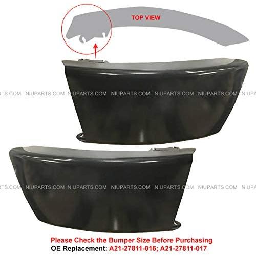 Metal Bumper End Dark Gray - Driver and Passenger Side (Fit: 2002-2020 Freightliner M2 106 112 Bussiness Class)