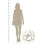 Stratton Home Décor Stratton Home Decor Gold Metal Eye Wall Mirror
