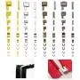 Kare & Kind Zipper Repair Kit - 4 Sizes and 4 Colors - 16 Sets of Zipper Boxes and Insertion Pins, 16 Pairs Zipper Top Stop, 16 Pcs Zipper Bottom Stop - Sizes 3/ 5/ 8/ 10 - Repair, Replacement, Sewing Kare & Kind Zipper Repair Kit - 4 Sizes and 4 Colors - 16 Sets of Zipper Boxes and Insertion Pins, 16 Pairs Zipper Top Stop, 16 Pcs Zipper Bottom Stop - Sizes 3/ 5/ 8/ 10 - Repair, Replacement, Sewing