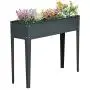 Outsunny 40'' x 12'' x 32'' Metal Raised Garden Bed Planter Box - Dark Grey Outsunny 40'' x 12'' x 32'' Metal Raised Garden Bed Planter Box - Dark Grey