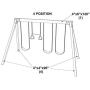 Safe Kidz Deluxe Wooden Swing Set Brackets :: Set of 2 Steel Swing Braces, Set of 4 Playset Hangers, Drill Bit & All of The Hardware & Instructions for Easy Installations