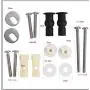 Cosybreeze Universal Toilet Seats Screws and Bolts Metal - Toilet Seat Hinges Bolt Screws - Fixings Expanding Rubber Top Cover Lip Nut Mount Screw Replacement Parts Kit Cosybreeze Universal Toilet Seats Screws and Bolts Metal - Toilet Seat Hinges Bolt Screws - Fixings Expanding Rubber Top Cover Lip Nut Mount Screw Replacement Parts Kit