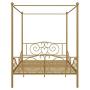 DHP Metal Canopy Bed with Sturdy Bed Frame - Full Size (Gold)