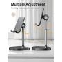 Cell Phone Stand, Angle Height Adjustable LISEN Phone Stand For Desk, Thick Case Friendly Phone Holder Stand For Desk, Compatible with All Mobile Phones,iPhone,Switch,iPad,Tablet(4-10in)