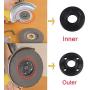 Podoy Angle Grinder Lock Nut Flange for Compatible with Makita Milwaukee 193465-4 224568-4 Bosch Black & Decker Ryobi 5/8-11 224399-1 Metal Lock Nut