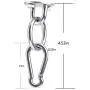 Hammock Hanging Hook Kit, Load Capacity 1400 lb, Stainless Steel Round Mount Pads, Spring Snap Hooks, Lag Screws Set for Hammock Yoga Swing Chair Punching Bag Indoor Outdoor Relaxation Hammock Hanging Hook Kit, Load Capacity 1400 lb, Stainless Steel Round Mount Pads, Spring Snap Hooks, Lag Screws Set for Hammock Yoga Swing Chair Punching Bag Indoor Outdoor Relaxation