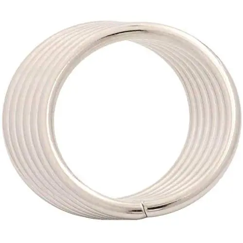 BIKICOCO 1-1/2 Metal O-Ring Buckle Connector Round Loops Non Welded for Bags Webbing Purse and Belt Straps, Silver, Pack of 6 BIKICOCO 1-1/2 Metal O-Ring Buckle Connector Round Loops Non Welded for Bags Webbing Purse and Belt Straps, Silver, Pack of 6