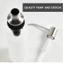 Built in Sink Soap Dispenser for Kitchen Sink (Brushed Nickel), Refill from Top, Rust Resistant