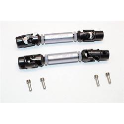 Thunder Tiger Kaiser XS Upgrade Parts Steel+Aluminum Front & Rear Main Drive Shaft (68mm-78mm) - 2Pcs Set Gray Silver