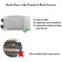 Green Egg Replacement Parts Stainless Draft Door Fits for Medium & Large Big Green Egg Grill Kamado Accessories with Punched MESH Panel Easily Adjusted Egg Bottom Vent Replacement