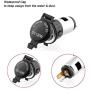 Cigarette Lighter Socket, Juerly 2PCS Universal 12V 120W Splitter Power Adapter Plug Outlet Parts for Car Boat Tractor Motorcycle