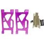 Mingbai Alloy Front&Rear Suspension Arms for WLtoys 124019 1/12 RC Car, RC Car Upgrade Metal Front&Rear Swing Arm Spare Part (2-Pack Front Swing Arm)
