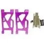 Mingbai Alloy Front&Rear Suspension Arms for WLtoys 124019 1/12 RC Car, RC Car Upgrade Metal Front&Rear Swing Arm Spare Part (2-Pack Front Swing Arm)