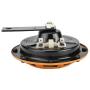 Novelbee 12V 110db Electric Super Horn with Bracket,High Tone and Low Tone Metal Twin Horn Kit for Boat,Car,Truck,Motorcycle (Orange)