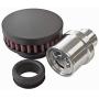 CFM Performance 1'' Universal Billet Baffled Push In Valve Cover Breather Grommet (Without Check Ball) (Gunmetal Gray)