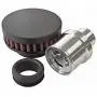 CFM Performance 1'' Universal Billet Baffled Push In Valve Cover Breather Grommet (Without Check Ball) (Flat Black)